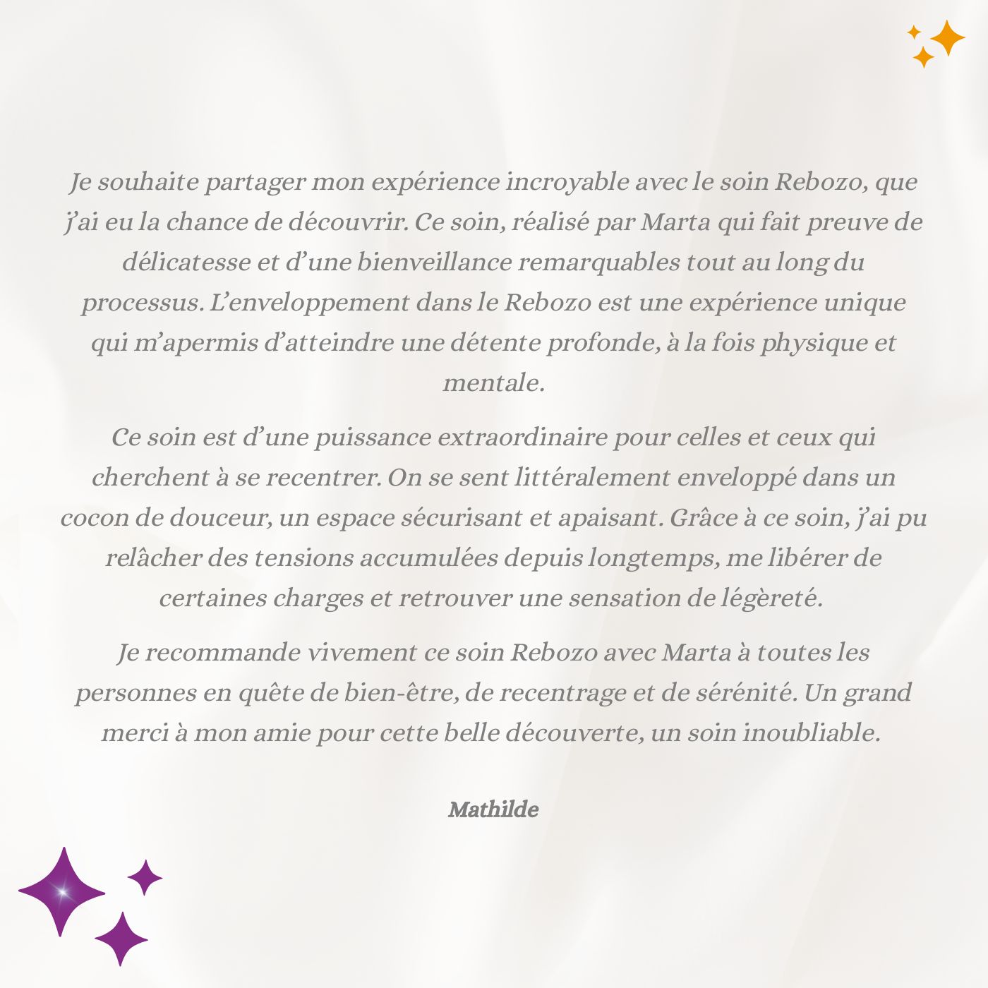Témoignage Mathilde